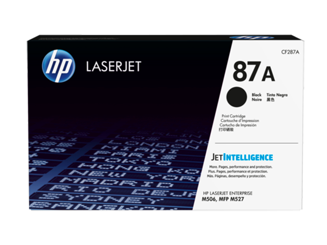HP 87A - Negro - original - LaserJet - cartucho de tóner ( CF287A ) - para LaserJet Enterprise Flow MFP M527, M506, MFP M527, LaserJet Pro MFP M527-2