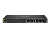 HPE Aruba 6100 24G Class4 PoE 4SFP+ - Conmutador - Gestionado - 24 x 10/100/1000 (PoE+) + 4 x 1 Gigabit / 10 Gigabit SFP+ - flujo de aire de lado a lado - montaje en rack - PoE+ (370 W)-5