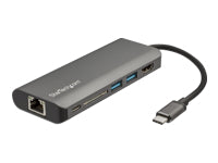 StarTech.com Adaptador Multipuertos con HDMI - 4K - Mac / Windows - Lector de Tarjetas SD - Hub USB C a USB 3.0 - 2x USB-A 1x USB-C PD 3.0 - Versión actualizada del DKT30CSDHPD (DKT30CSDHPD3) - Estación de conexión - USB-C - 1GbE - para P/N: ARMPIVOTE2, F-9