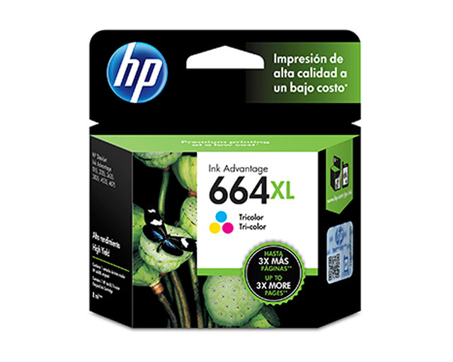 HP - Ink cartridge - Tricolor - 664XL-2