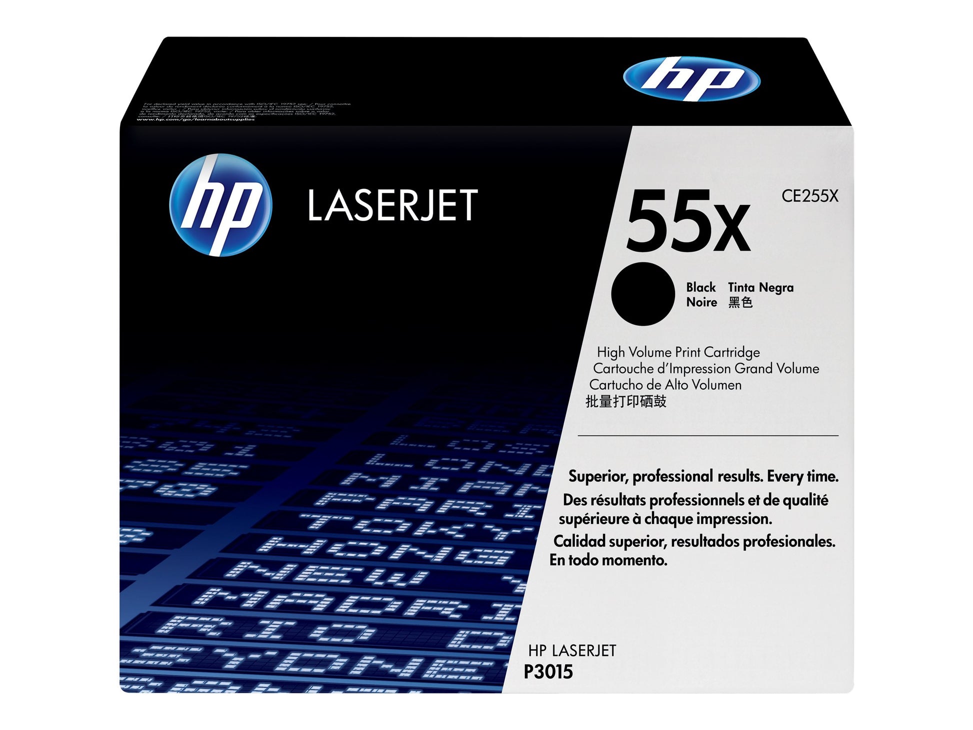 HP 55X - Alto rendimiento - negro - original - LaserJet - cartucho de tóner (CE255X) - para LaserJet Enterprise MFP M525; LaserJet Enterprise Flow MFP M525; LaserJet Managed MFP M525-9