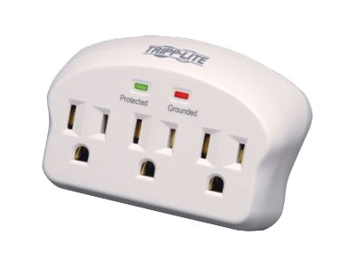 Eaton Tripp Lite Series Surge Protector Wallmount Direct Plug In 3 Outlet 660 Joules - Protector contra sobretensiones - 15 A - CA 120 V - 1875 vatios - conectores de salida: 3 - gris