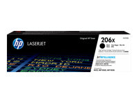 HP 206X - Alto rendimiento - negro - original - LaserJet - cartucho de tóner (W2110X) - para Color LaserJet Pro M255, M283, MFP M282, MFP M283-1