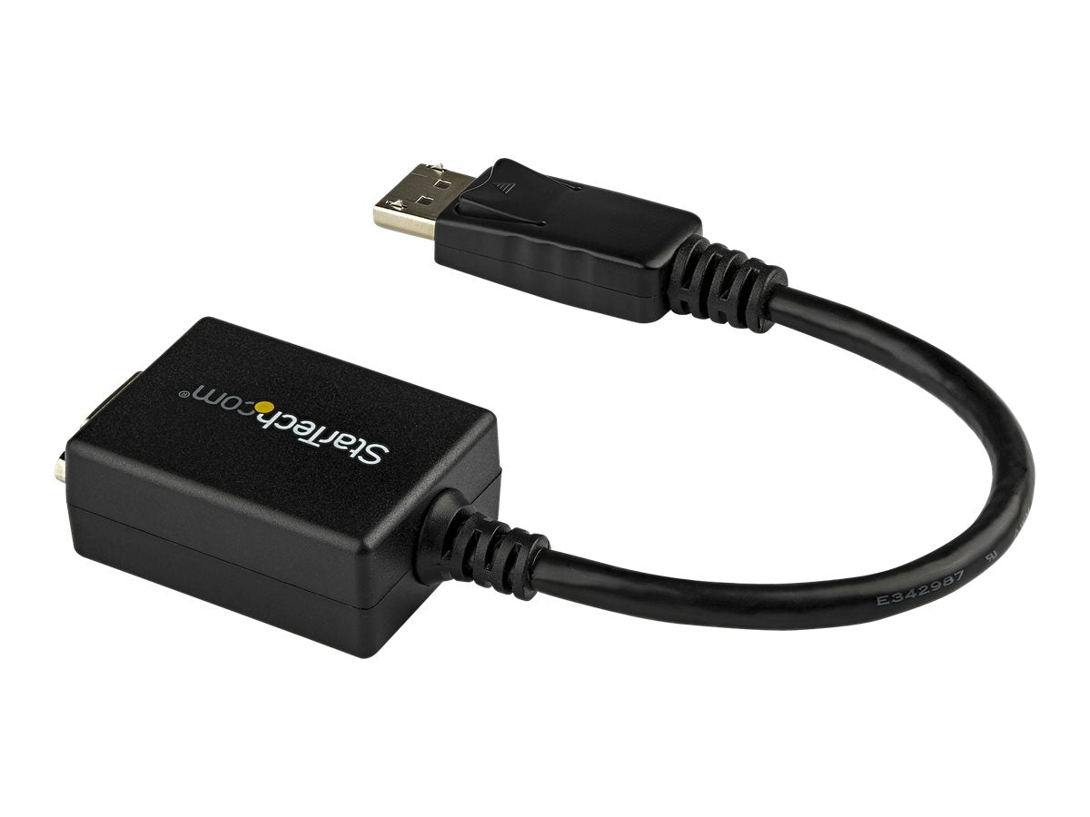 StarTech.com Adaptador Conversor de Vídeo DisplayPort DP a VGA - Cable Convertidor Activo - Hembra VGA - Macho DP - Hasta 1920x1200 - Adaptador de pantalla - DisplayPort (M) a HD-15 (VGA) (H) - 27.94 cm - trabado - negro - para P/N: DK30C2DAGPD, MST14DP12-8