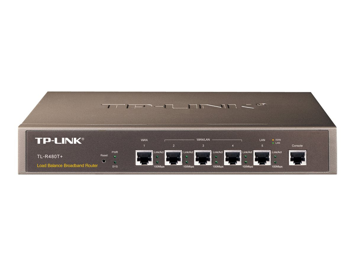 TP-LINK TL-R480T+ - Router conmutador de 3 puertos Puertos WAN: 2-5