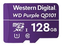 WD Purple SC QD101 WDD128G1P0C - Tarjeta de memoria flash - 128 GB - UHS-I U1 / Class10 - microSDXC UHS-I - púrpura-4