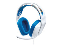 Logitech G G335 Wired Gaming Headset - Auricular - tamaño completo - cableado - conector de 3,5 mm - blanco - certificado Discord