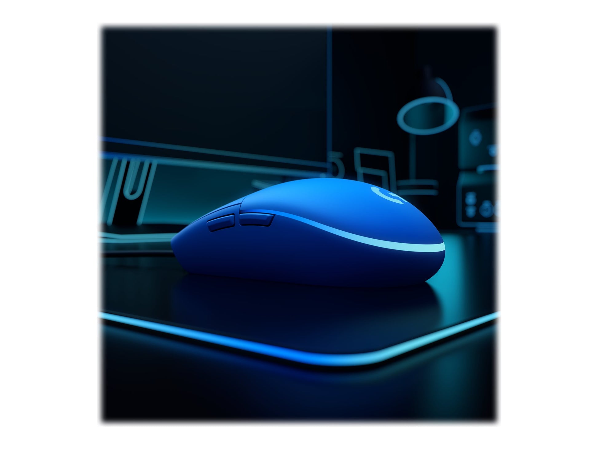 Logitech Gaming Mouse G203 LIGHTSYNC - Ratón - óptico - 6 botones - cableado - USB - azul-1