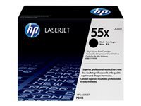 HP 55X - Alto rendimiento - negro - original - LaserJet - cartucho de tóner (CE255X) - para LaserJet Enterprise MFP M525; LaserJet Enterprise Flow MFP M525; LaserJet Managed MFP M525-5