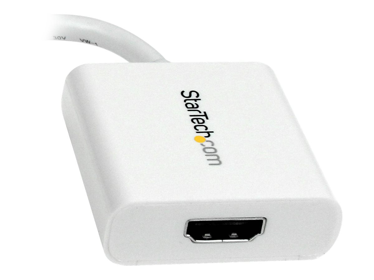 StarTech.com Adaptador de Vídeo Mini DisplayPort a HDMI - Cable Conversor - Hembra HDMI - Macho Mini DP - 1920x1200 - Pasivo - Blanco - Adaptador de vídeo - Mini DisplayPort macho a HDMI hembra - 17 cm - blanco-3