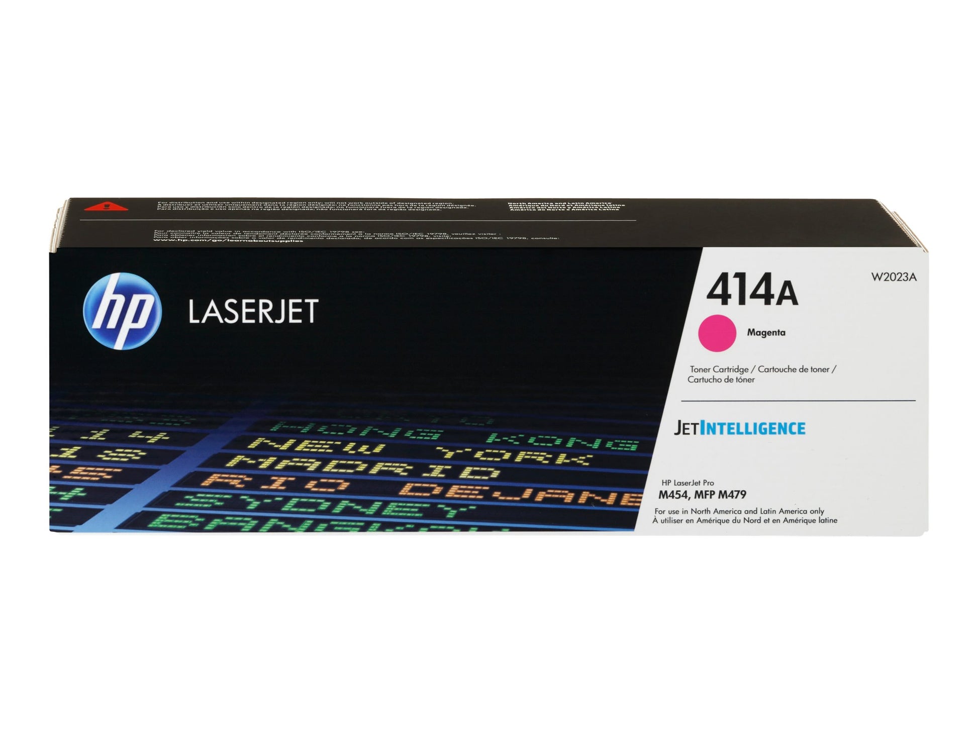 HP 414A - Magenta - original - LaserJet - cartucho de tóner (W2023A) - para Color LaserJet Enterprise M455, MFP M480; Color LaserJet Pro M454, M479, MFP M479-4