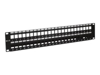 Nexxt - Tablero de conexiones - instalable en bastidor - negro, RAL 9005 - 2U - 19" - 48 puertos-6