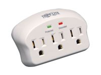 Eaton Tripp Lite Series Surge Protector Wallmount Direct Plug In 3 Outlet 660 Joules - Protector contra sobretensiones - 15 A - CA 120 V - 1875 vatios - conectores de salida: 3 - gris-1