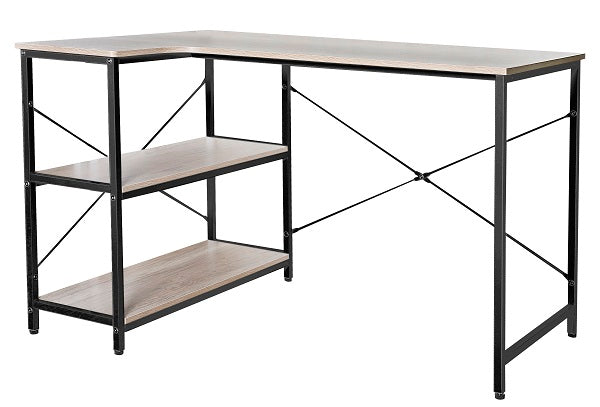Xtech - Escritorio para ordenador - con forma de L - roble oscuro-1