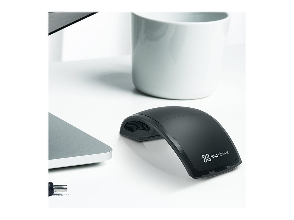 Klip Xtreme Lightflex KMW-375 - Ratón - ergonómico - óptico - 3 botones - inalámbrico - 2.4 GHz - receptor inalámbrico USB - negro-18