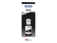 Epson 504 - 127 ml - negro - original - recarga de tinta - para EcoTank L4150, L4160, L4260, L6161, L6171, L6191, L6270; EcoTank ITS L4150, L4160-3