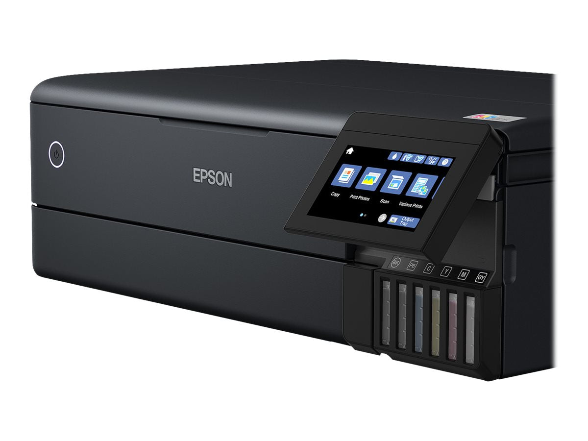 Epson EcoTank L8180 - Impresora multifunción - color - chorro de tinta - A3 (material) - hasta 16 ppm (impresión) - 100 hojas - USB 2.0, LAN, Wi-Fi(n)-7