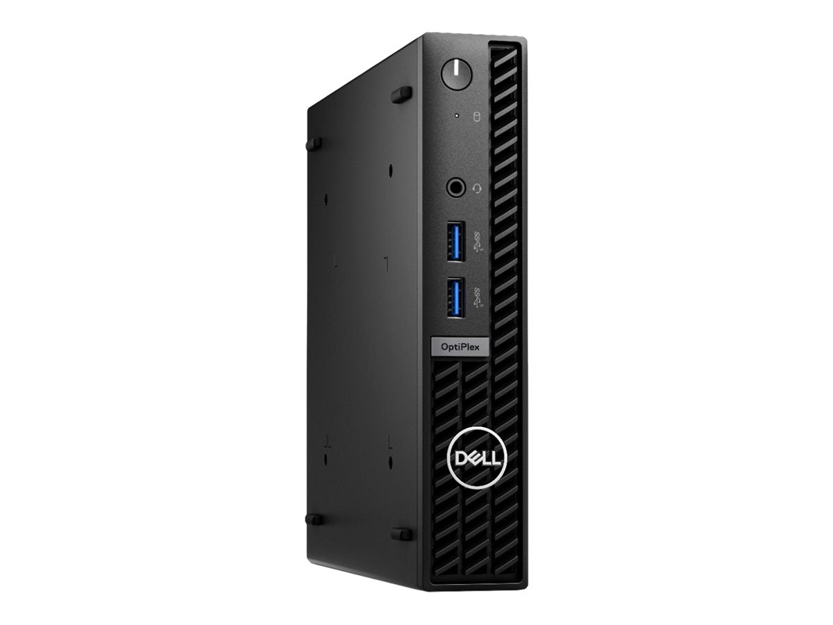 Dell OptiPlex 7010 (version 2023) - Micro Core i7 13700T / hasta 4.8 GHz - RAM 16 GB - SSD 512 GB - NVMe, Class 35 - UHD Graphics 770 - Gigabit Ethernet, Bluetooth - Win 11 Pro - monitor: ninguno - teclado: español - negro - BTS - con 3 años de servicio d-1