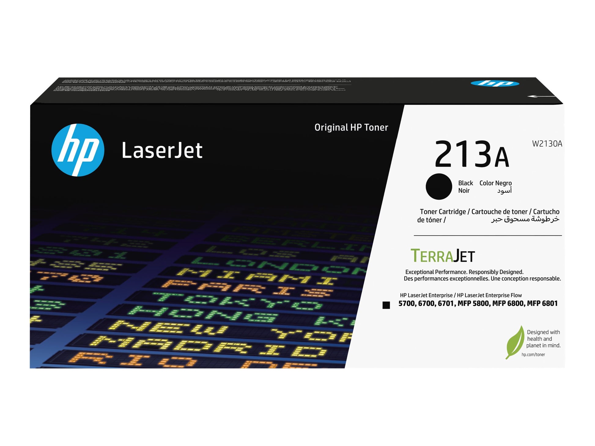 HP 213A - Negro - original - LaserJet - cartucho de tóner (W2130A) - para Color LaserJet Enterprise 67XX, MFP 5800; LaserJet Enterprise Flow MFP 5800, MFP 6800-1
