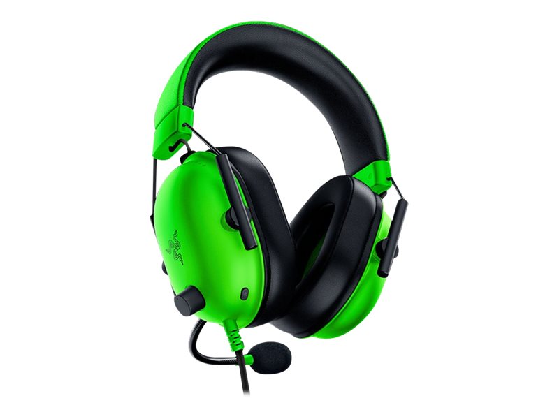 Razer BlackShark V2 X - Auricular - tamaño completo - cableado - conector de 3,5 mm - aislamiento de ruido - verde razer-19