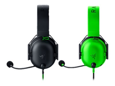 Razer BlackShark V2 X - Auricular - tamaño completo - cableado - conector de 3,5 mm - aislamiento de ruido - verde razer-22