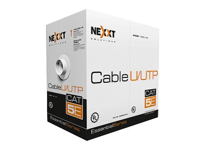Nexxt Solutions Infrastructure - Bulk cable - UTP - 102 m RJ-45 - Gray - Cat5e 4P 25AWG CMX-3