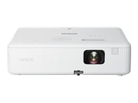 Epson EpiqVision Flex CO-W01 - Proyector 3LCD - portátil - 3000 lúmenes (blanco) - 3000 lúmenes (color) - WXGA (1280 x 800) - 16:10 - 720p - con 1 año de Epson Extra Care Home Service-1