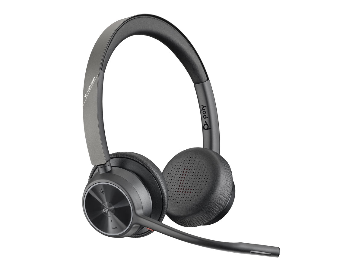 Poly Voyager 4320-M - Auricular - en oreja - Bluetooth - inalámbrico, cableado - USB-A a través de adaptador Bluetooth - negro - Certificado para Equipos de Microsoft, Certificado por Zoom-15