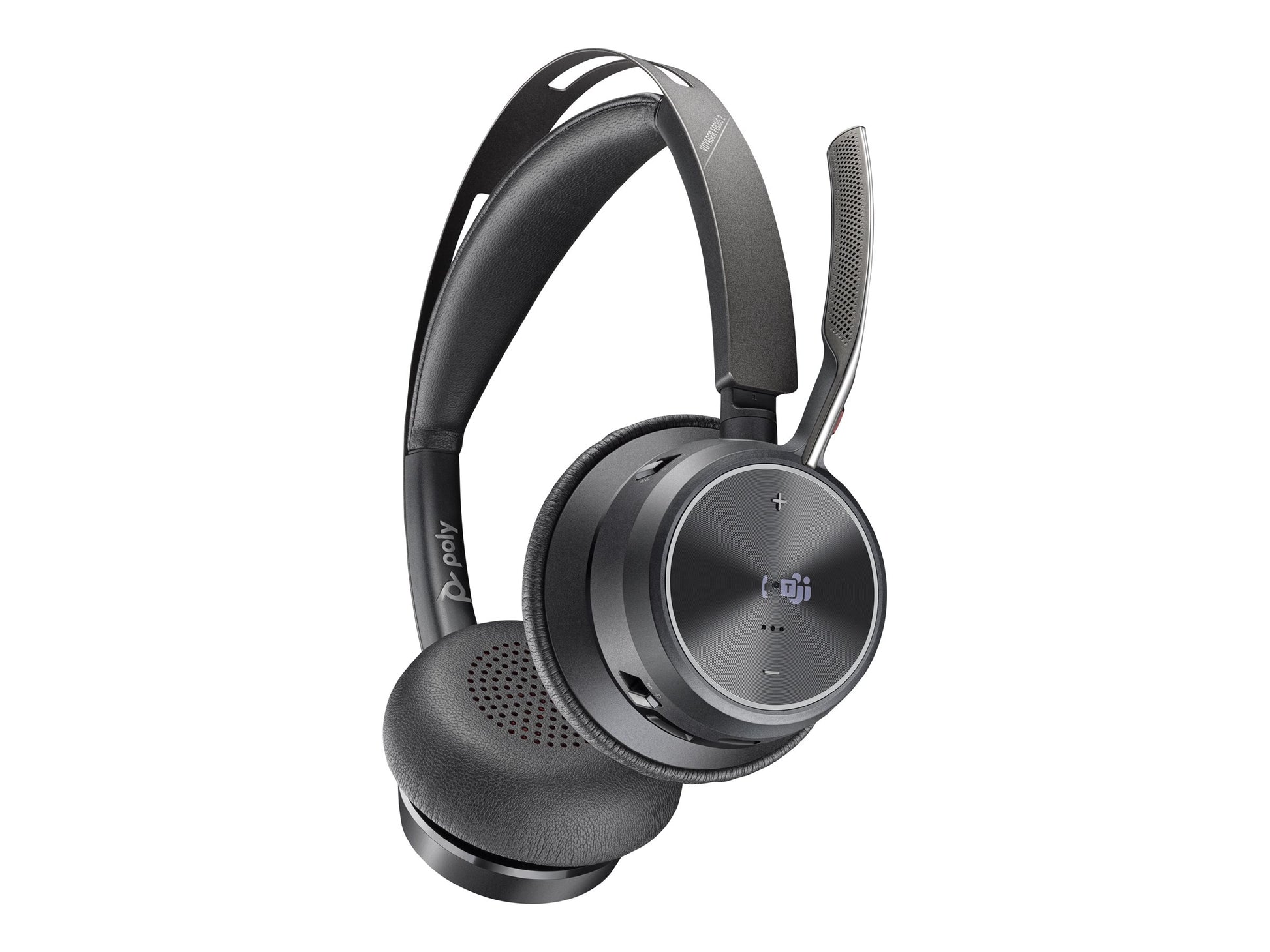 Poly Voyager Focus 2-M - Auricular - en oreja - Bluetooth - inalámbrico, cableado - cancelación de sonido activo - USB-A a través de adaptador Bluetooth - negro - Certificado para Equipos de Microsoft-13