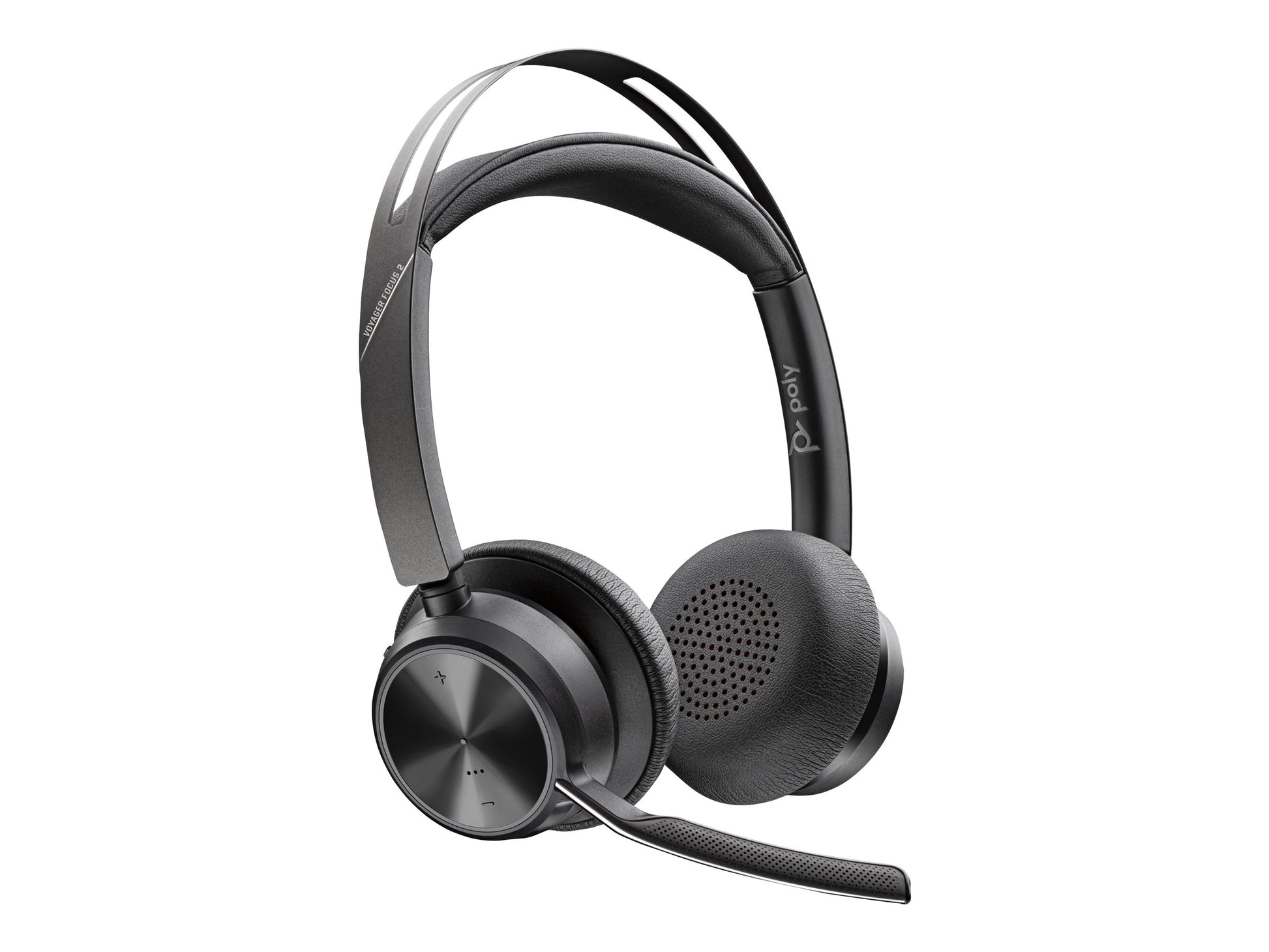 Poly Voyager Focus 2-M - Auricular - en oreja - Bluetooth - inalámbrico, cableado - cancelación de sonido activo - USB-A a través de adaptador Bluetooth - negro - Certificado para Equipos de Microsoft-6