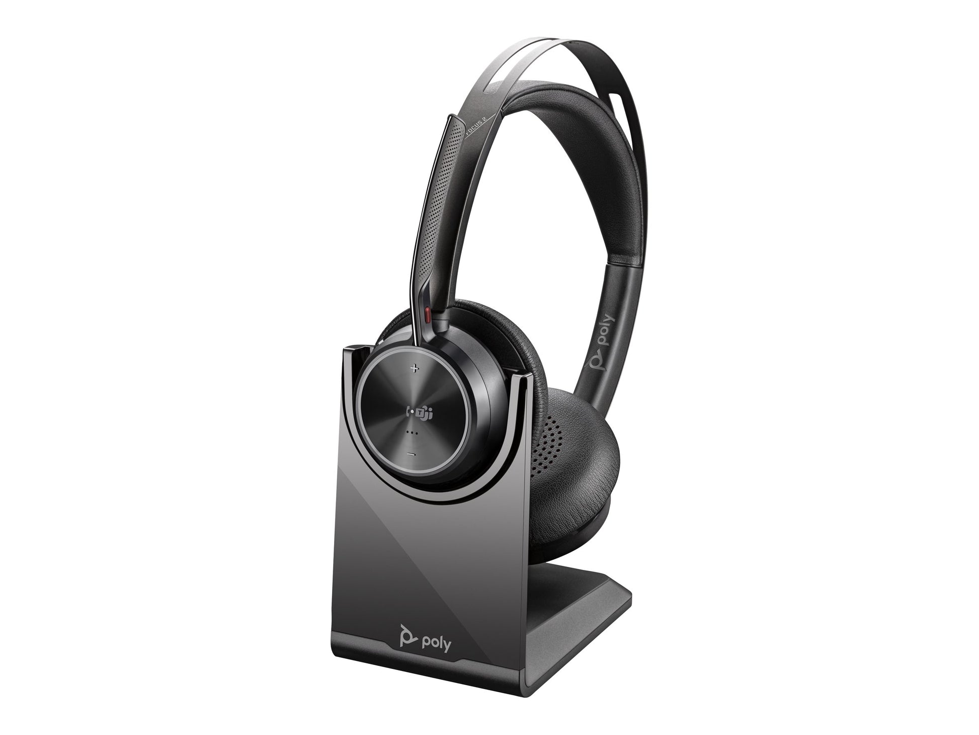 Poly Voyager Focus 2-M - Auricular - en oreja - Bluetooth - inalámbrico, cableado - cancelación de sonido activo - USB-A a través de adaptador Bluetooth - negro - Certificado para Equipos de Microsoft-16