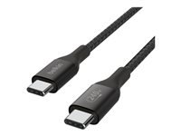 Belkin BoostCharge - Cable USB - 24 pin USB-C (M) a 24 pin USB-C (M) - USB 2.0 - 2 m - compatible con hasta 240 W de potencia - negro-4