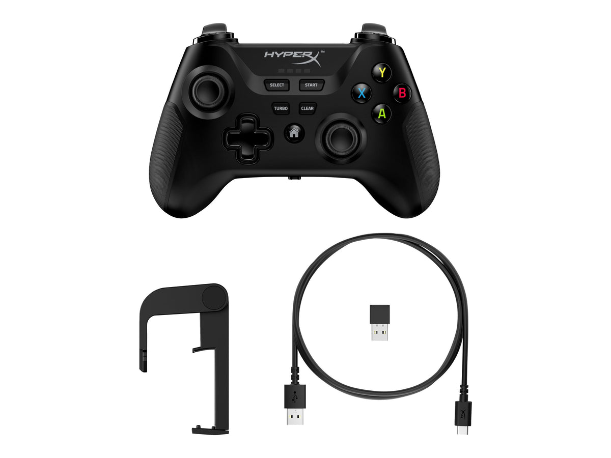 HyperX Clutch - Mando de videojuegos - inalámbrico - Bluetooth - negro - para PC, Android-11