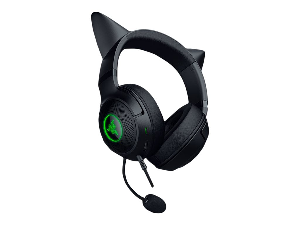 Razer Kraken Kitty V2 - Auricular - tamaño completo - cableado - USB - aislamiento de ruido - negro-7