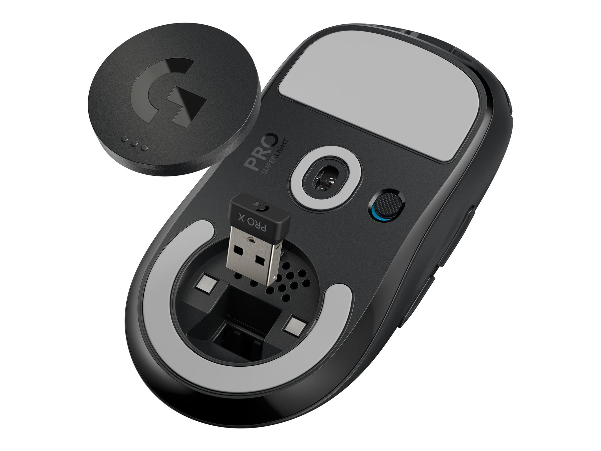 Logitech PRO X SUPERLIGHT Wireless Gaming Mouse - Ratón - óptico - 5 botones - inalámbrico, cableado - 2.4 GHz - negro-16