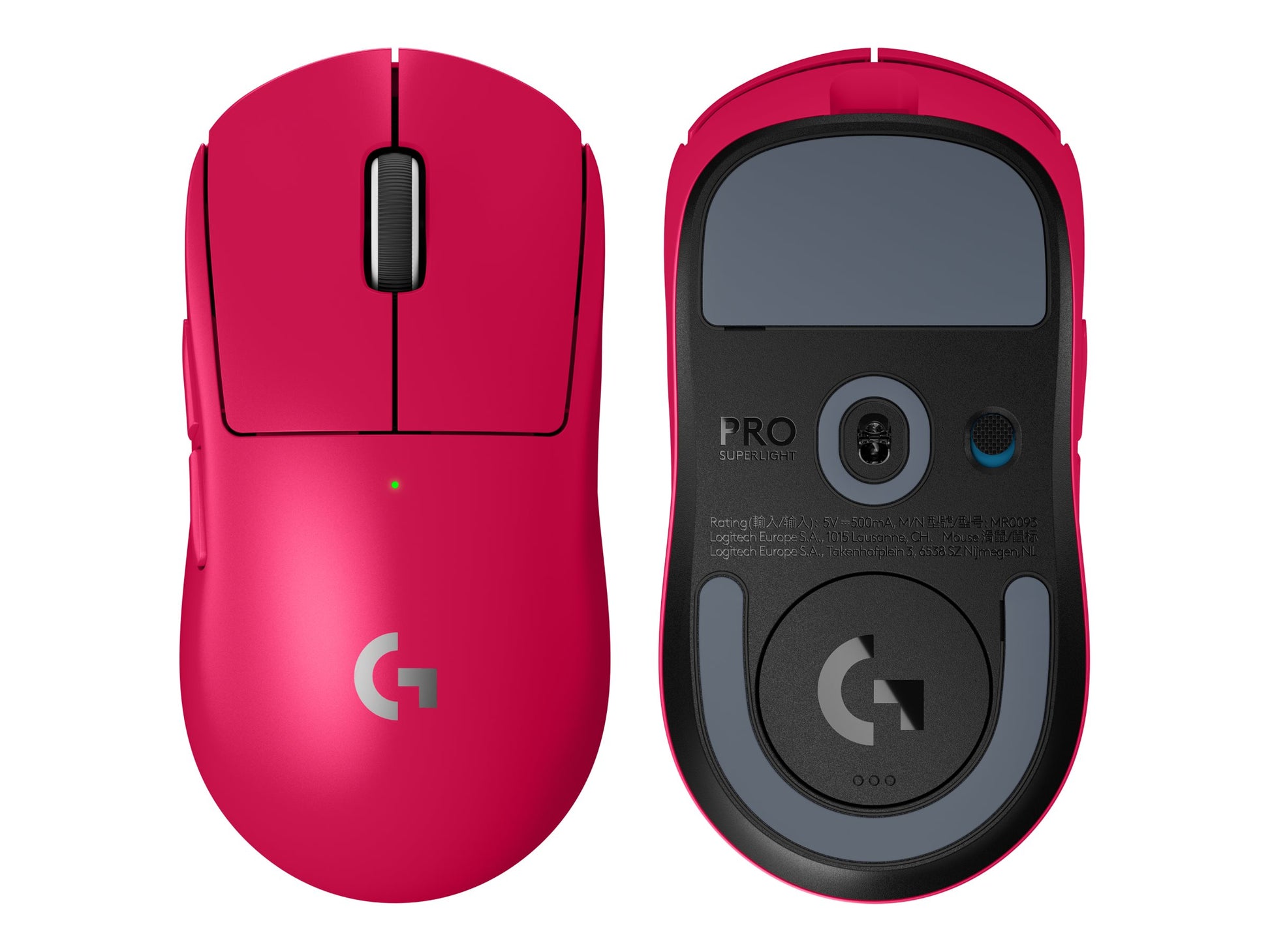 Logitech G PRO X SUPERLIGHT 2 LIGHTSPEED Wireless Gaming Mouse, Magenta - Ratón - gaming - óptico - 5 botones - inalámbrico - 2.4 GHz - receptor USB de Logitech LIGHTSPEED - magenta-16
