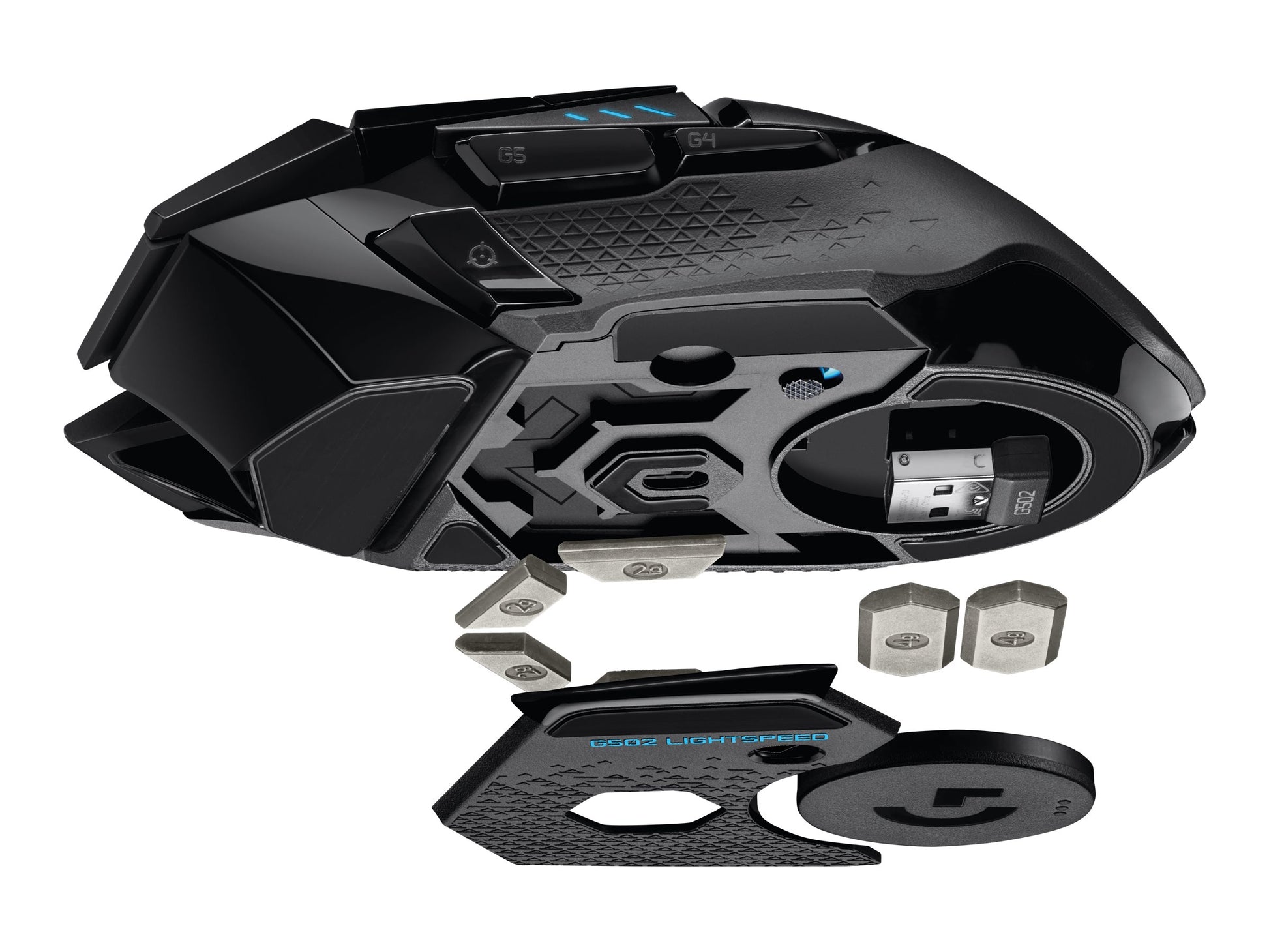 Logitech Wireless Gaming Mouse G502 Lightspeed - Ratón - óptico - 11 botones - inalámbrico - 2.4 GHz - receptor inalámbrico USB-14