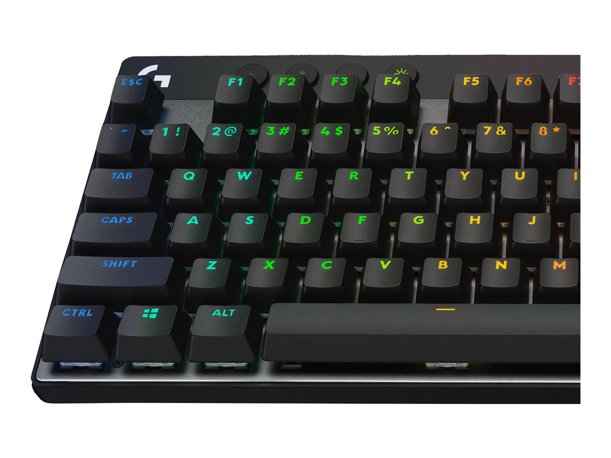 Logitech G PRO X TKL LIGHTSPEED Wireless Gaming Keyboard, Tactile Switches (GX Brown), Black - Teclado - retroiluminación - inalámbrico - 2.4 GHz, Bluetooth - QWERTY - EE. UU. - interruptor: GX Brown Tactile - negro-9