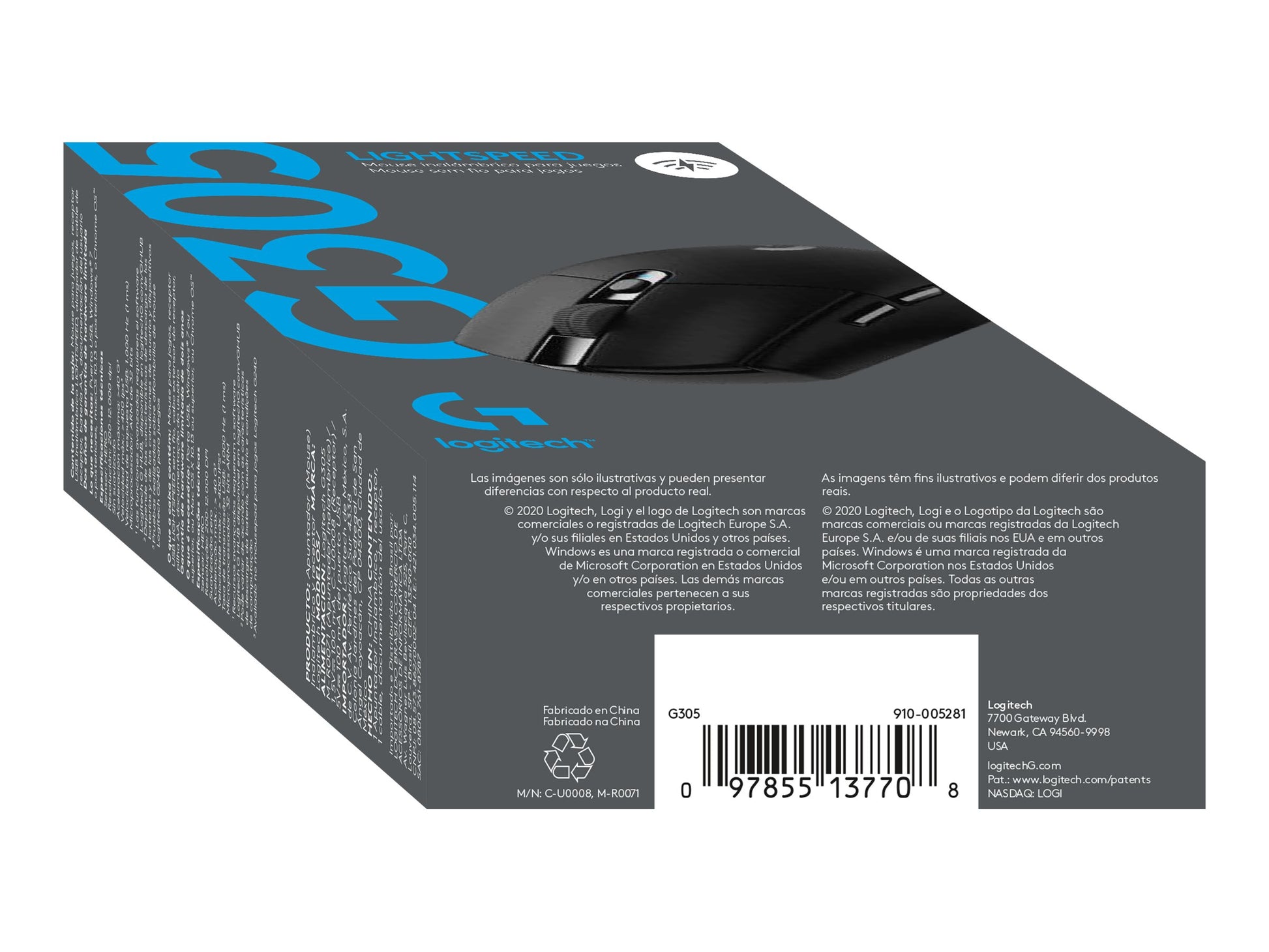 Logitech G G305 - Ratón - óptico - 6 botones - inalámbrico - 2.4 GHz - receptor inalámbrico USB - negro-16