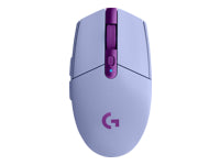 Logitech G305 Lightspeed - Ratón - óptico - 6 botones - inalámbrico - 2.4 GHz - receptor inalámbrico USB - lila