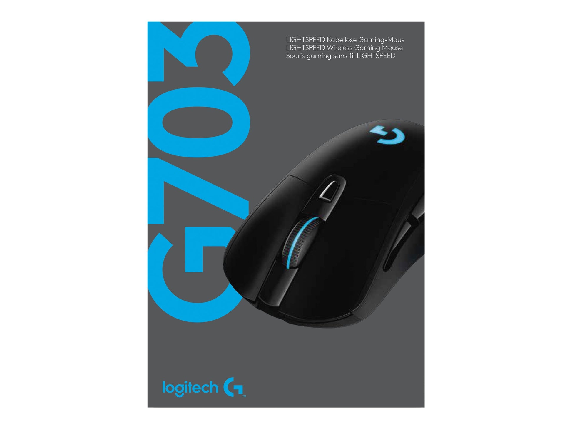 Logitech Wireless Gaming Mouse G703 LIGHTSPEED with HERO 25K Sensor - Ratón - óptico - 6 botones - inalámbrico, cableado - 2.4 GHz - receptor inalámbrico USB-12