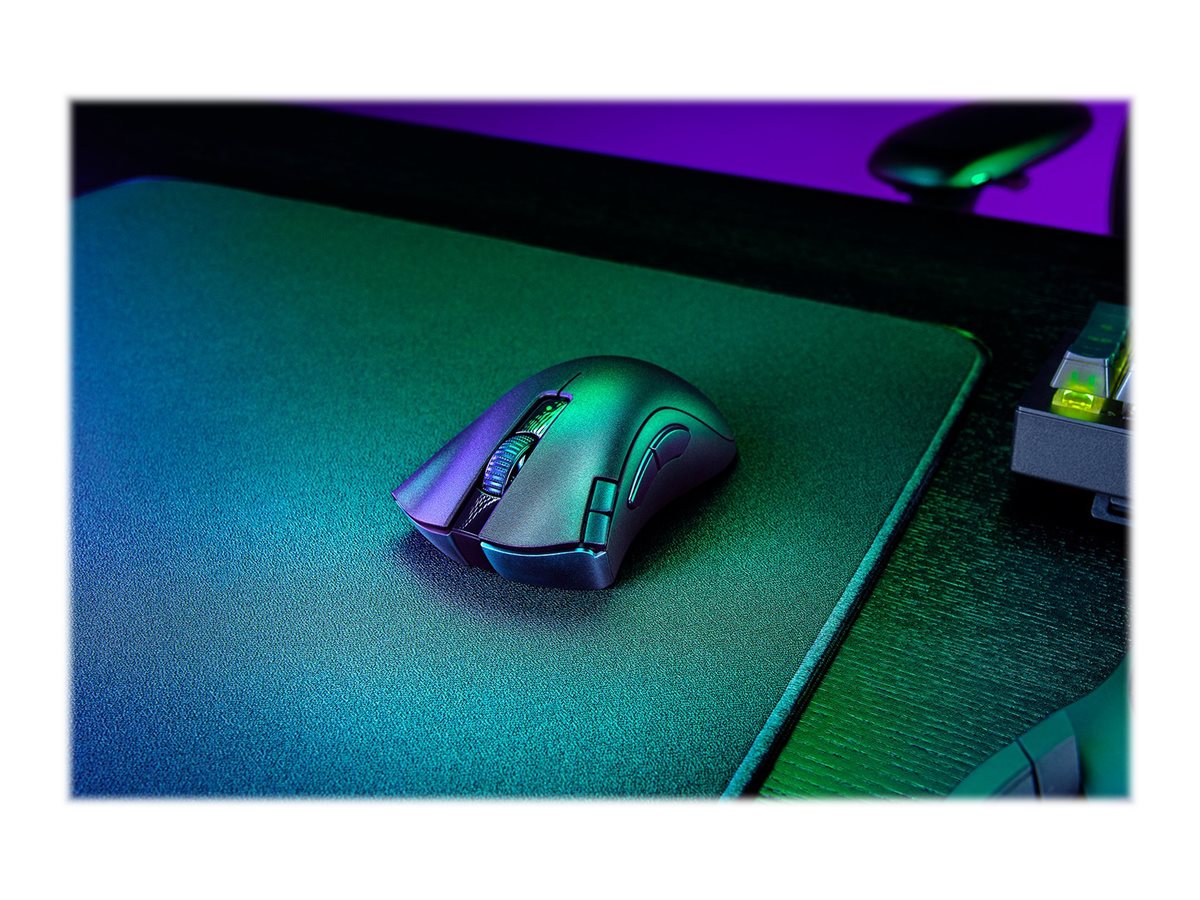 Razer DeathAdder V2 X HyperSpeed - Ratón - ergonómico - diestro - óptico - 7 botones - inalámbrico - 2.4 GHz, Bluetooth - receptor inalámbrico USB-11