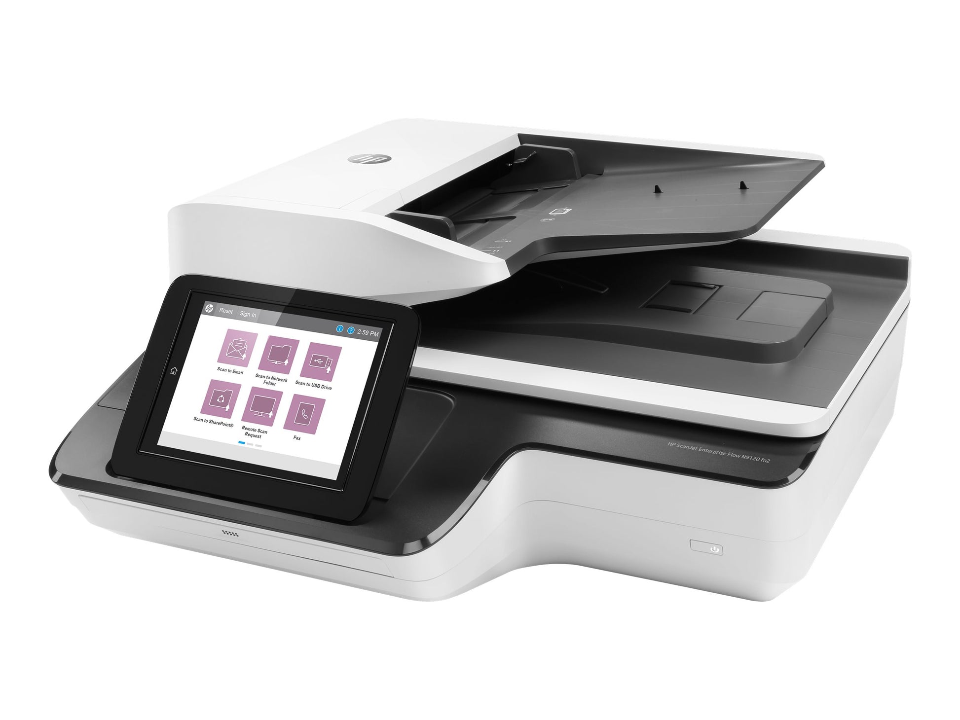 HP ScanJet Enterprise Flow N9120 fn2 - Escáner de documentos - plano: CCD / ADF: CIS - a dos caras - A3/Ledger - 600 ppp x 600 ppp - hasta 120 ppm (mono) / hasta 120 ppm (color) - Alimentador automático de documentos (ADF) (200 hojas) - hasta 20000 explor-15