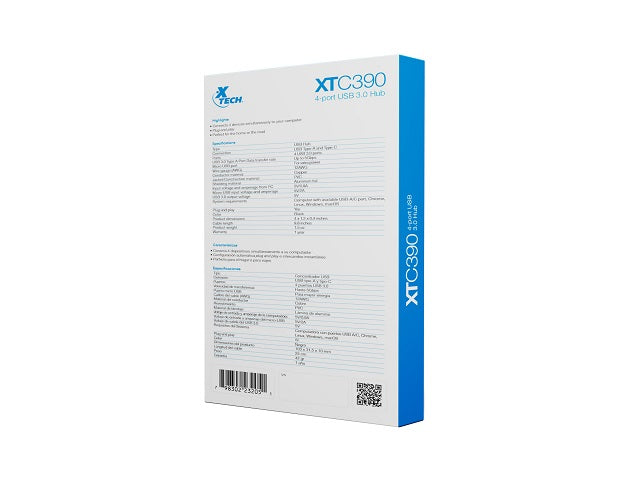 Xtech - Hub - 4 puertos - USB 3.0 XTC-390-6