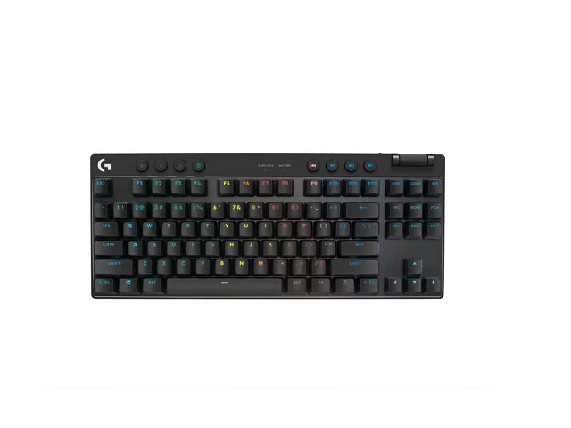 Logitech G PRO X TKL LIGHTSPEED Wireless Gaming Keyboard, Tactile Switches (GX Brown), Black - Teclado - retroiluminación - inalámbrico - 2.4 GHz, Bluetooth - QWERTY - EE. UU. - interruptor: GX Brown Tactile - negro-8