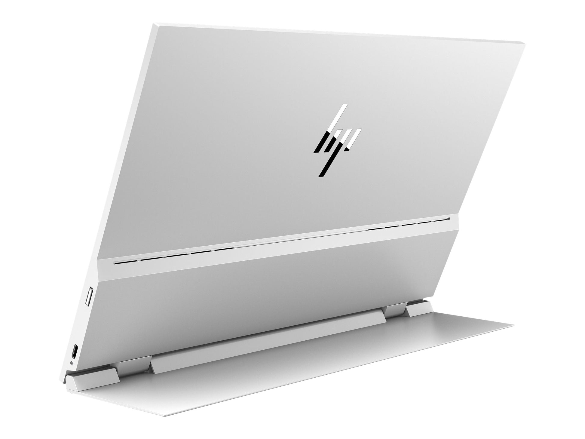 HP E14 G4 Portable - Monitor LED - 14" - portátil - 1920 x 1080 Full HD (1080p) @ 60 Hz - IPS - 400 cd/m² - 800:1 - 5 ms - 2xUSB-C - soporte plateado - para HP EliteBook 745 G5, 830 G5, 830 G6, 840 G5, 840 G6-10