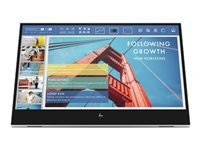 HP E14 G4 Portable - Monitor LED - 14" - portátil - 1920 x 1080 Full HD (1080p) @ 60 Hz - IPS - 400 cd/m² - 800:1 - 5 ms - 2xUSB-C - soporte plateado - para HP EliteBook 745 G5, 830 G5, 830 G6, 840 G5, 840 G6-5
