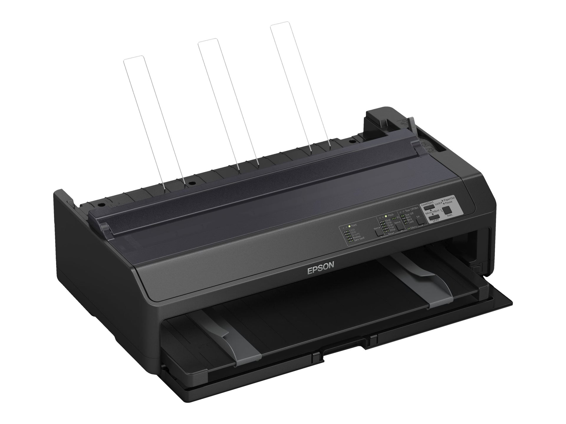 Epson FX 2190II - Impresora - B/N - matriz de puntos - Rollo (21,6 cm), 406,4 mm (anchura), 420 x 364 mm - 240 x 144 ppp - 9 espiga - hasta 738 caracteres/segundo - paralelo, USB 2.0
