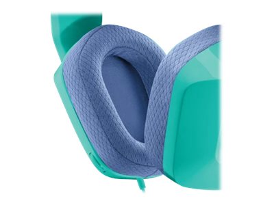 Logitech G G335 Wired Gaming Headset - Auricular - tamaño completo - cableado - conector de 3,5 mm - menta - certificado Discord-1