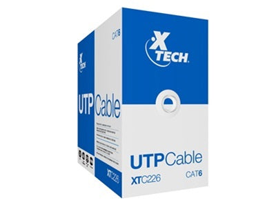 Xtech - Network cable - Unshielded twisted pair (UTP) - 305 m - Gray - CAT6 24 AWG XTC-226-6